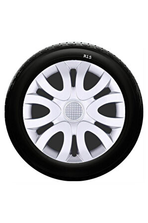 Fiat Uyumlu 15 Inc Kırılmaz SKS Jant Kapağı 1 Takım 4 Adet No:330