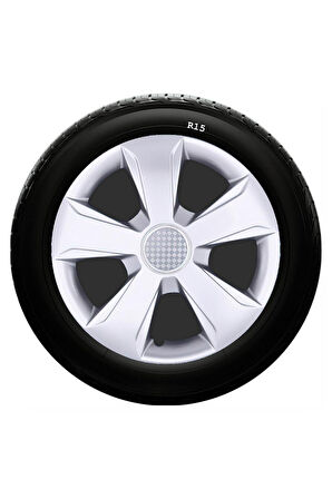 Volkswagen Uyumlu 15 Inc Kırılmaz SKS Jant Kapağı 1 Takım 4 Adet No:331