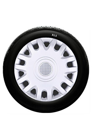 Fiat Uyumlu 15 Inc Kırılmaz SKS Jant Kapağı 1 Takım 4 Adet No:333