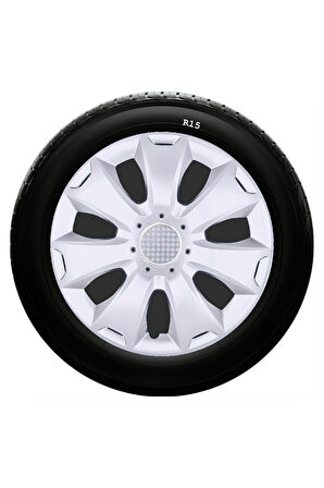 Kia Uyumlu 15 Inc Kırılmaz SKS Jant Kapağı 1 Takım 4 Adet No:335