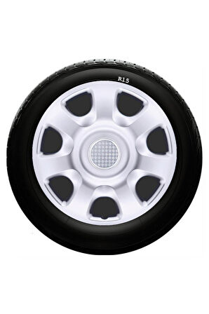 Toyota Uyumlu 15 Inc Kırılmaz SKS Jant Kapağı 1 Takım 4 Adet No:336