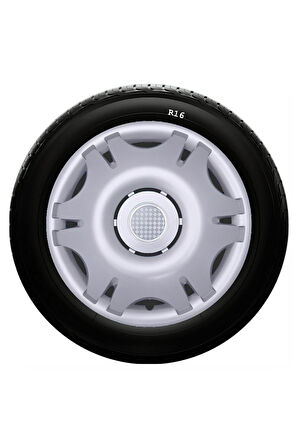 Renault Uyumlu 16 Inc Kırılmaz SKS Jant Kapağı 1 Takım 4 Adet No:402