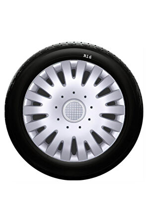 Citroen Uyumlu 16 Inc Kırılmaz SKS Jant Kapağı 1 Takım 4 Adet No:403