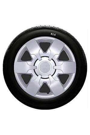 Fiat Uyumlu 16 Inc Kırılmaz SKS Jant Kapağı 1 Takım 4 Adet No:413