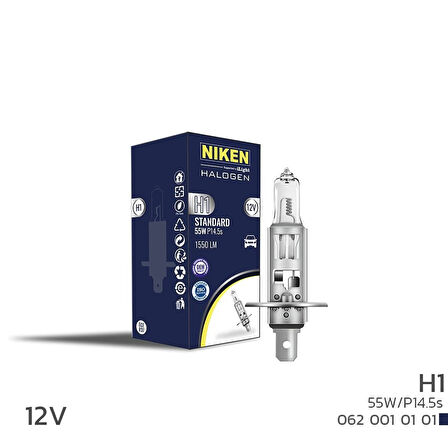 Niken 12V H1 55W Halojen Ampul P14.5S