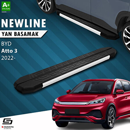 S-Dizayn BYD Atto 3 NewLine Aluminyum Yan Basamak 193 Cm 2022 Üzeri