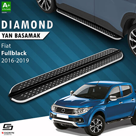 S-Dizayn Fiat Fullback Diamond Krom Yan Basamak 193 Cm 2016-2019