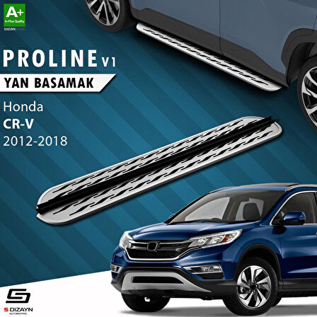 S-Dizayn Honda CR-V 4 OEM Still Pro V2 Aluminyum Yan Basamak 173 Cm 2012-2018
