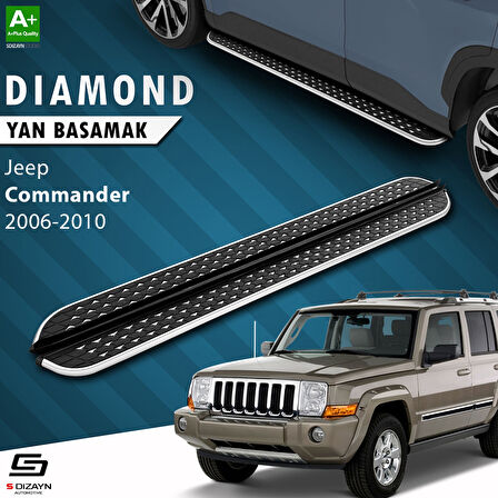 S-Dizayn Jeep Commander Diamond Krom Yan Basamak 203 Cm 2006-2010