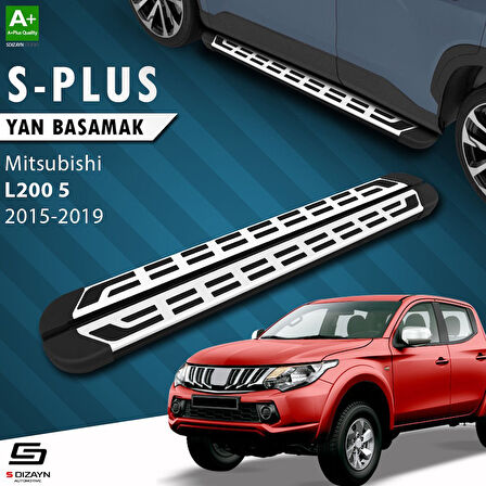 S-Dizayn Mitsubishi L200 5 S-Plus Gri Yan Basamak 193 Cm 2015-2019