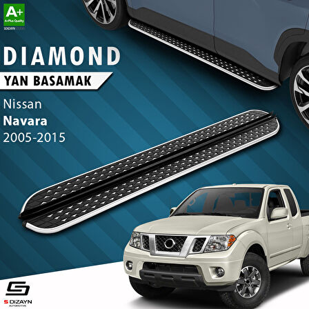 S-Dizayn Nissan Navara 2 Diamond Krom Yan Basamak 203 Cm 2005-2015