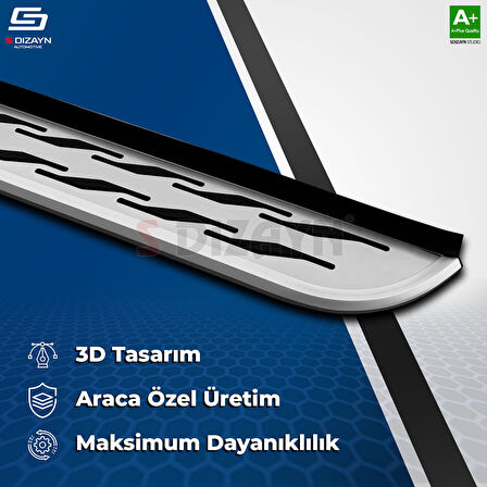 S-Dizayn Nissan Qashqai 3 OEM Still Pro V2 Aluminyum Yan Basamak 173 Cm 2021 Üzeri