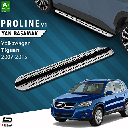 S-Dizayn VW Tiguan OEM Still Pro V2 Aluminyum Yan Basamak 173 Cm 2007-2015