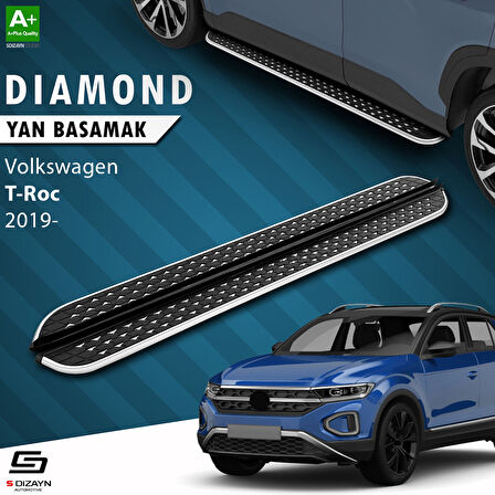 S-Dizayn VW T-Roc Diamond Krom Yan Basamak 173 Cm 2019 Üzeri