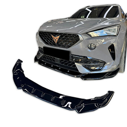 Cupra Formentor Uyumlu Araca Özel Ön Lip (Parlak Siyah Boyalı)