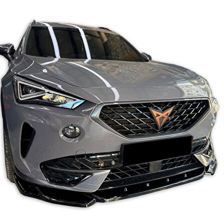 Cupra Formentor Uyumlu Araca Özel Ön Lip (Parlak Siyah Boyalı)