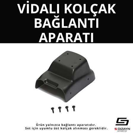 S-Dizayn Citroen C-Elysee Vidalı Kol Dayama Kolçak Alt Adaptör 2012 Üzeri A+ Kalite