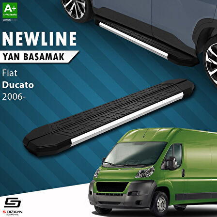 S-Dizayn Fiat Ducato 3 Kısa Şase NewLine Krom Yan Basamak 203 Cm 2006-2014 A+ Kalite