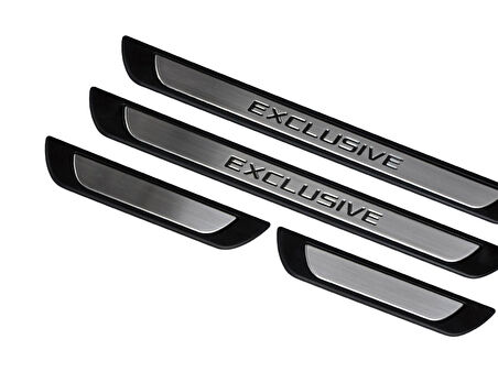 S-Dizayn Renault Duster 3 Krom Kapı Eşik Koruması Exclusive Line 4 Prç. 2024 Üzeri A+ Kalite