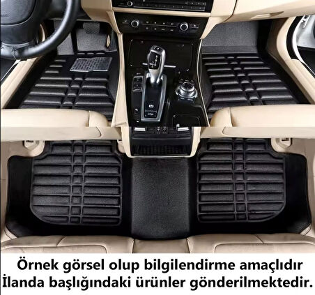 Ford Focus 4 Serisi Uyumlu 2018 Sonrası 5D Havuzlu Karbon Dizayn Paspas Seti