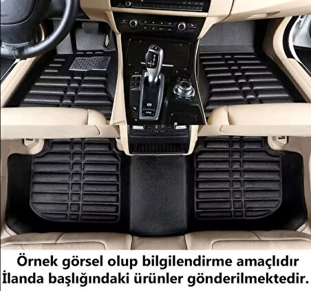Opel Grandland Uyumlu 2017 Sonrası 5D Havuzlu Karbon Dizayn Paspas Seti