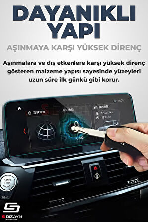 S-Dizayn Kia Sportage Prestige / Elegance 9H Nano Klima Kontrol Ekran Koruyucu Parlak 2022-2023 A+ Kalite