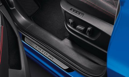 S-Dizayn VW T-Roc Krom Kapı Eşik Koruması Exclusive Line 2025 Üzeri 2 Parça