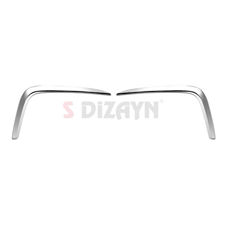 S-Dizayn Volkswagen Tiguan Krom Arka Tampon Difüzör Çıtası OEM Still 2 Prç. 2024 Üzeri A+ Kalite