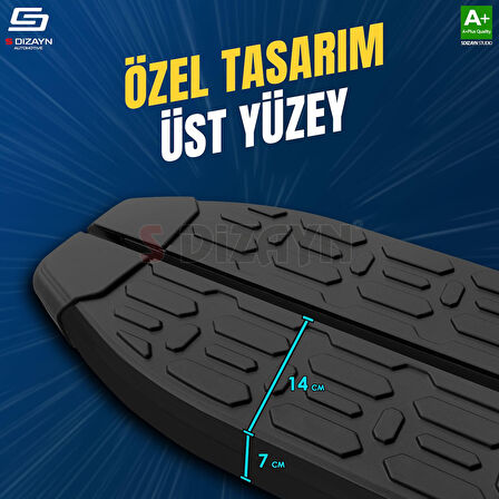 S-Dizayn Volkswagen Transporter T7 Kısa Şase Evo Siyah Yan Basamak 223 Cm 2025 Üzeri A+ Kalite