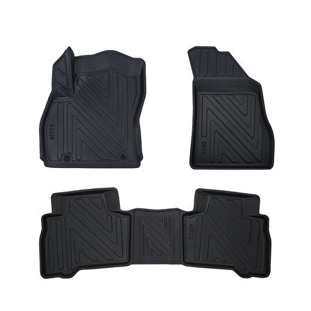 Citroen Nemo 2007 ve Sonrası Premium Seri Araca Özel 3D Havuzlu Oto Paspas