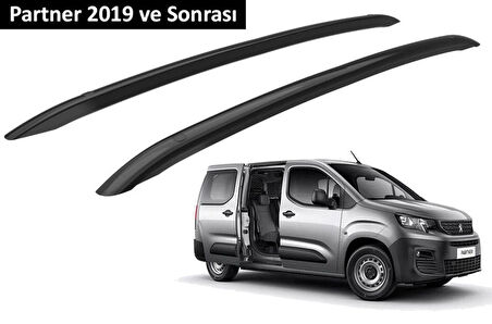 Peugeot Partner 2019 ve Sonrası Orjinal Tip OEM Tavan Çıtası (Siyah Renk)