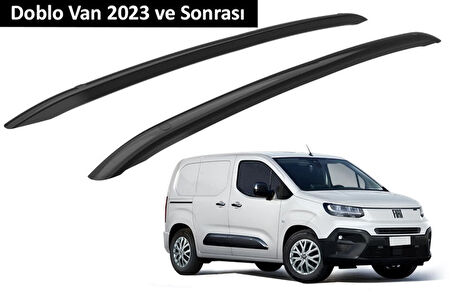 Fiat Doblo Van 2023 ve Sonrası Orjinal Tip OEM Tavan Çıtası (Siyah Renk)