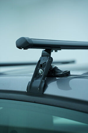 Mazda 2 (DJ) 2014-2022 Arası Turtle Mexfit Oluklu ara atkı tavan barı SİYAH