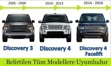 Discovery 3 - 4 - 4FL uyumlu Tavan Çıtası OEM Black Edition