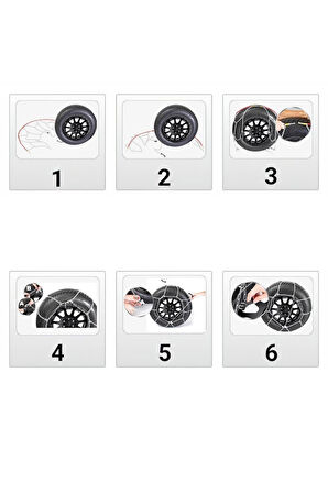 Oto Lastik Kar Zinciri 175/70/r14 X Tipi Binek Suv Takmatik Kolay Montaj
