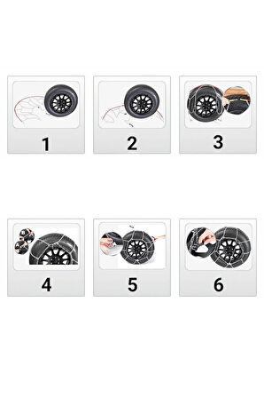Oto Lastik Kar Zinciri 205/55/r17 X Tipi Binek Suv Takmatik Kolay Montaj