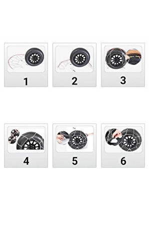 Oto Lastik Kar Zinciri 185/60/r16 X Tipi Binek Suv Takmatik Kolay Montaj