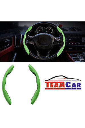Oto Direksiyon Kaydırmaz Spor Kapak Fosfor Yeşil Tüm Araçlara Uyumlu