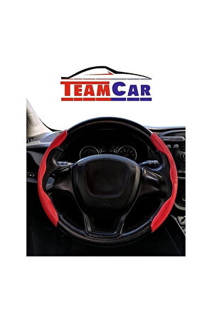 Oto Direksiyon Uyumlu Kaydırmaz Spor Kapak Kırmızı Tüm Araçlara Uyumlu