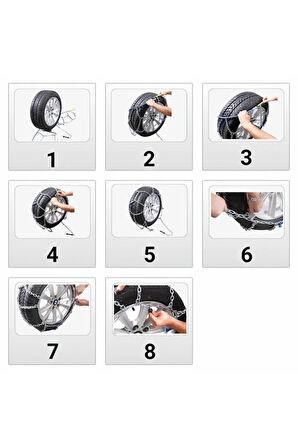 Kar Zinciri 225/55/r18 4x4 Tipi Binek Suv Minibüs Takmatik Kolay Montaj