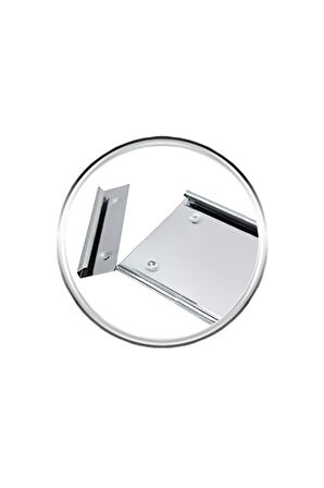 Oto Plakalık Sac Metal Krom Nikelaj Kaplama 1 Takım 2 Adet