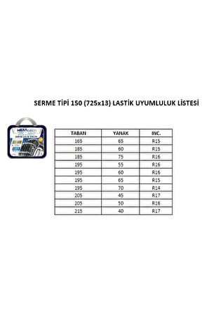 Kar Zinciri Serme Tipi 150 Numara (725x13)