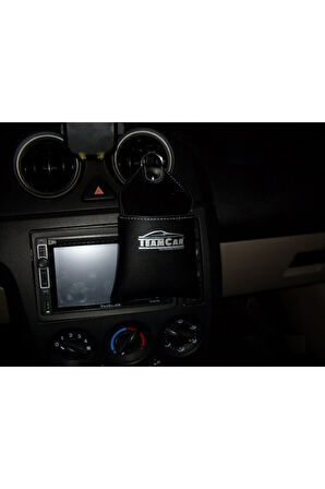 Araç Içi Düzenleyici Deri Kese Siyah Telefonluk Kartlık Kalemlik Gözlük Taşıma