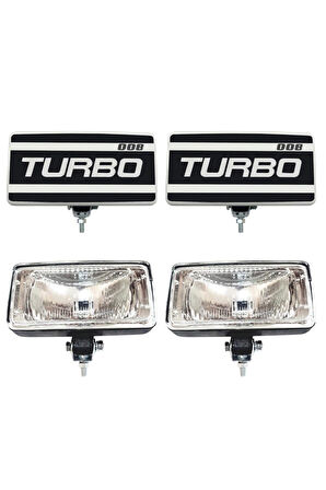 Turbo 008 Oto Sis Farı Beyaz Camlı 2 Adet
