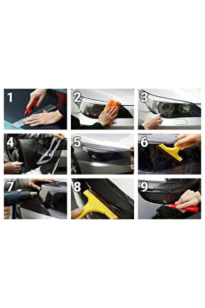 Far Filmi Oto Stop Sis Sinyal Filmi Bukalemun Kırmızı 30 Cm X 10 Metre