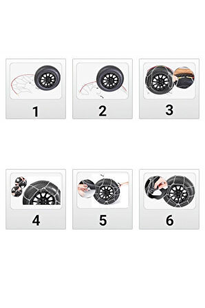 Kar Lastik Zinciri 225/45r16 Binek Suv X Tipi Takmatik Kolay Montaj