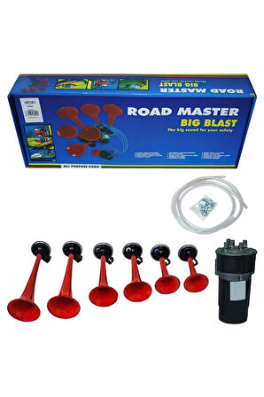 Oto Havalı Korna Baba Melodili 6 Borulu 12 Volt
