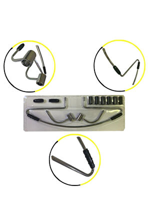 Oto Koltuk Arkası Elbise Askısı Metal Krom