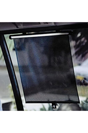 Oto Yan Cam Perde Güneşlik Makaralı Takmatik 2 Adet