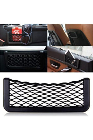 Oto Cep Telefonu Ve Malzeme Filesi Araç Içi Fileli Ceplik Malzeme Filesi